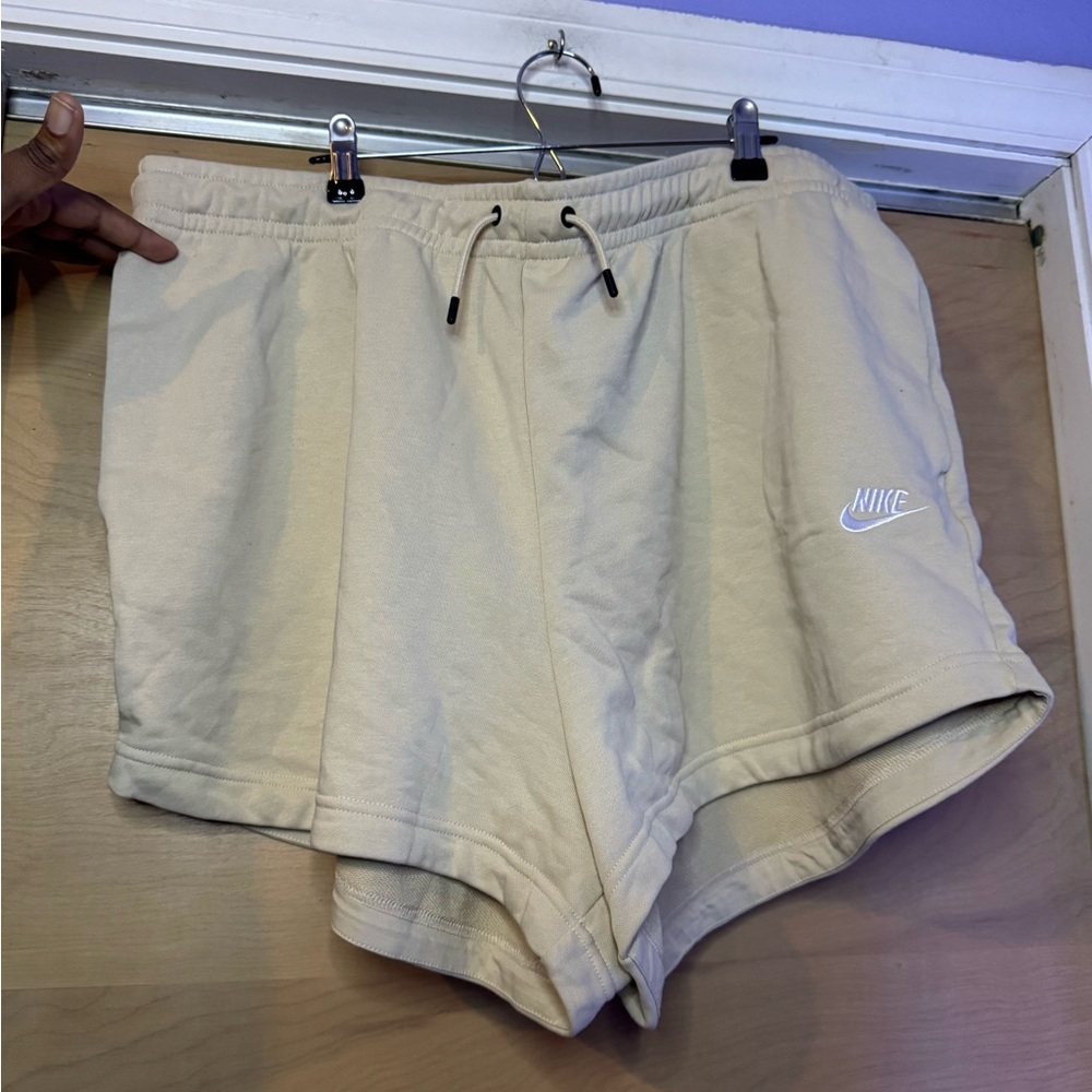 Nike Women's Cream Athletic Shorts